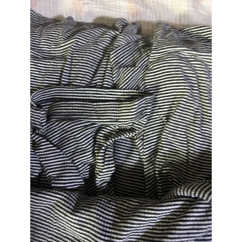Dreams & Co Two Piece Pj Set Black Striped 3X 30/32 Set - Picture 3 of 4